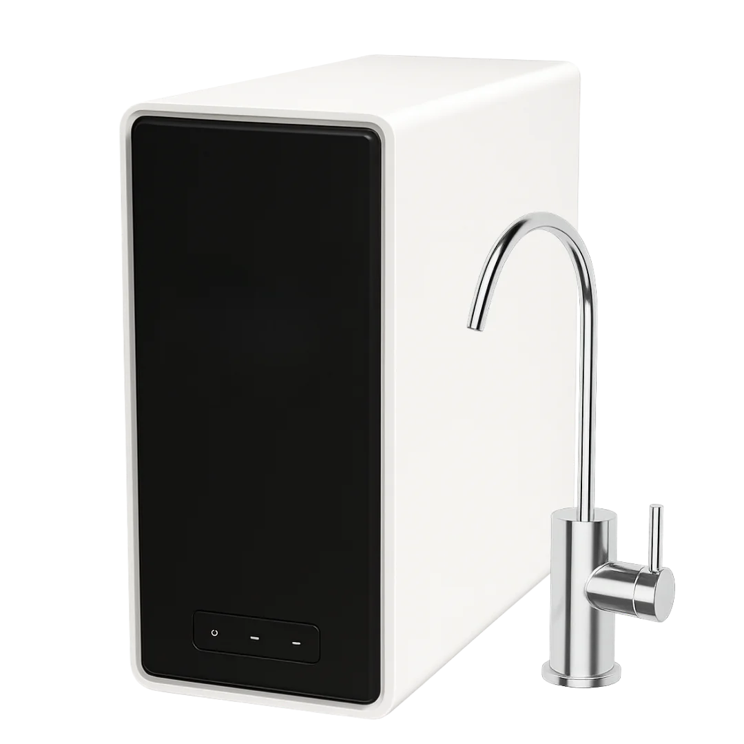 Under sink tankless reverse osmosis unit